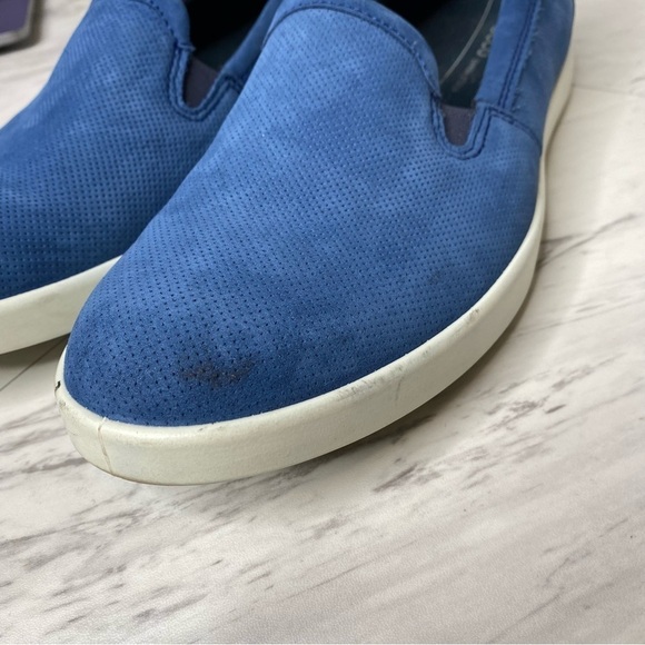 Ecco Barentz Blue Perforated Slip On Loafer 9 / 9.5 - Picture 8 of 13